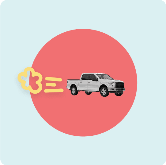 Fossil fuel vehicle